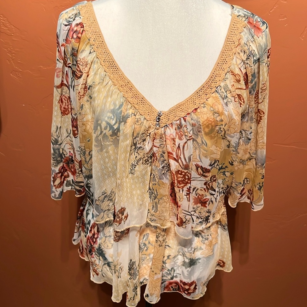 Wet Seal Tiered Blouse-